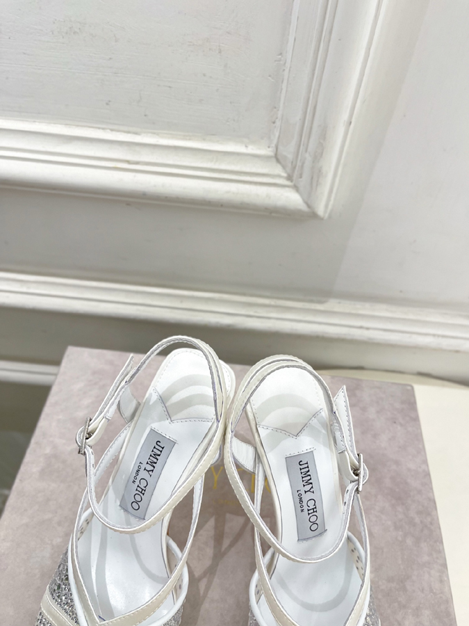 【2026年春夏新作】Jimmy Choo | ジミー チュウ JC クリスタル&メッシュ サンダル ジミーチュウジュアルシューズコピー - 画像 (6)
