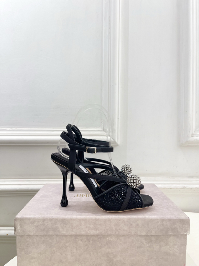 【2026年春夏新作】Jimmy Choo | ジミー チュウ JC クリスタル&メッシュ サンダル ジミーチュウジュアルシューズコピー - 画像 (2)
