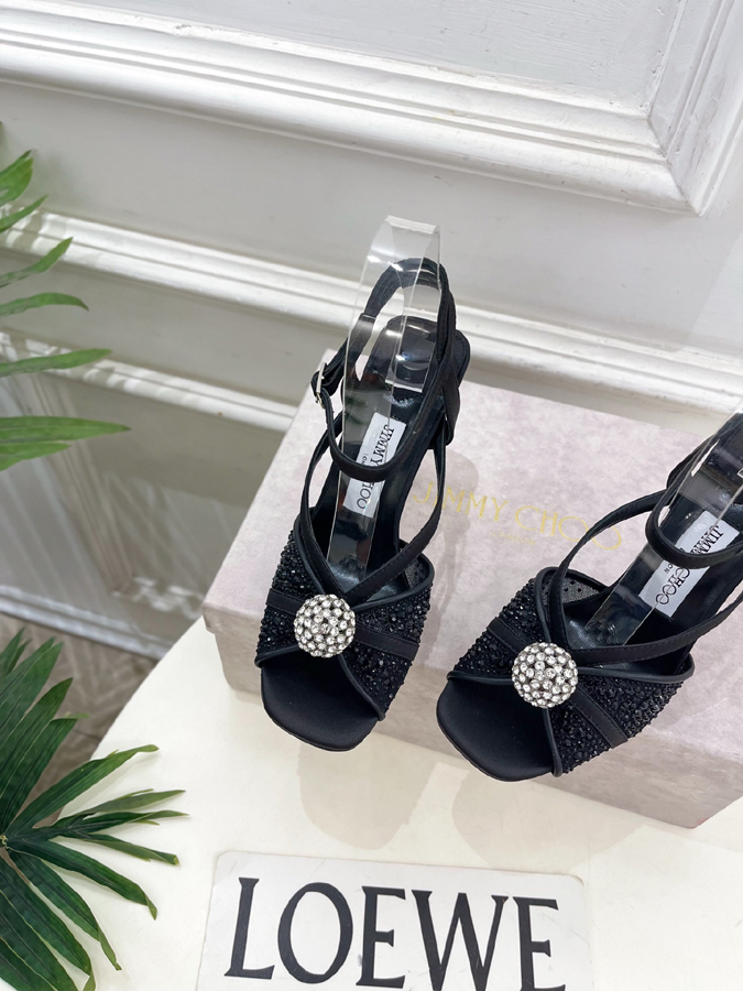 【2026年春夏新作】Jimmy Choo | ジミー チュウ JC クリスタル&メッシュ サンダル ジミーチュウジュアルシューズコピー - 画像 (6)