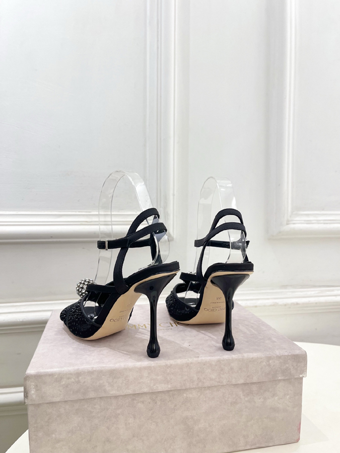 【2026年春夏新作】Jimmy Choo | ジミー チュウ JC クリスタル&メッシュ サンダル ジミーチュウジュアルシューズコピー - 画像 (7)