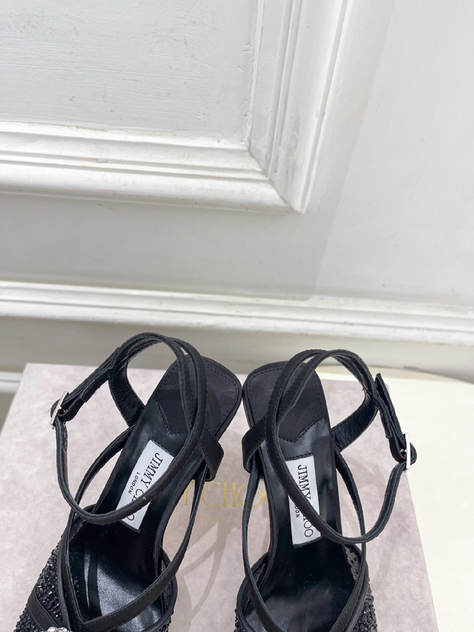 【2026年春夏新作】Jimmy Choo | ジミー チュウ JC クリスタル&メッシュ サンダル ジミーチュウジュアルシューズコピー - 画像 (8)
