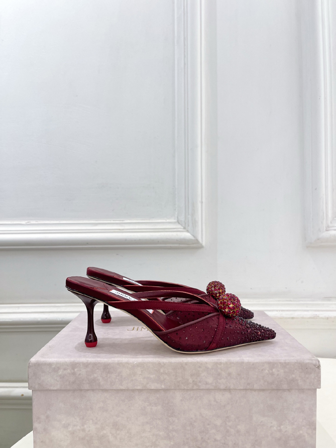 【2026年春夏新作】Jimmy Choo | ジミー チュウ JC クリスタル&メッシュ ミュール サンダル ジミーチュウジュアルシューズコピー - 画像 (2)