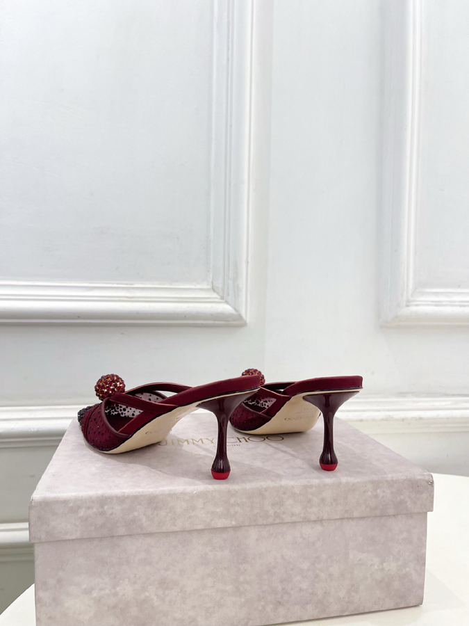 【2026年春夏新作】Jimmy Choo | ジミー チュウ JC クリスタル&メッシュ ミュール サンダル ジミーチュウジュアルシューズコピー - 画像 (8)
