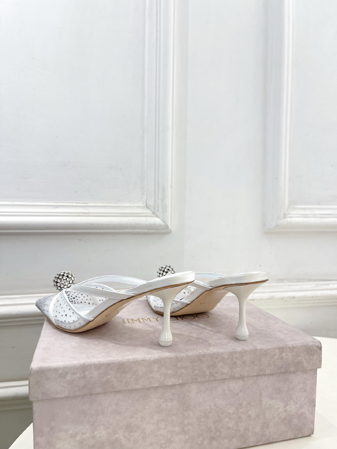 【2026年春夏新作】Jimmy Choo | ジミー チュウ JC クリスタル&メッシュ ミュール サンダル ジミーチュウジュアルシューズコピー - 画像 (8)