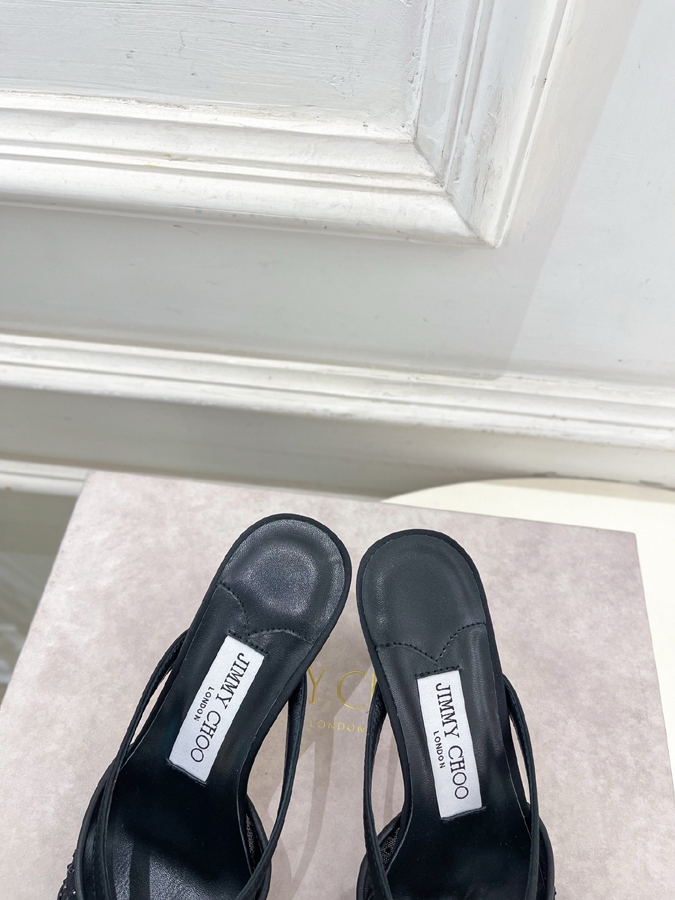 【2026年春夏新作】Jimmy Choo | ジミー チュウ JC クリスタル&メッシュ ミュール サンダル ジミーチュウジュアルシューズコピー - 画像 (7)