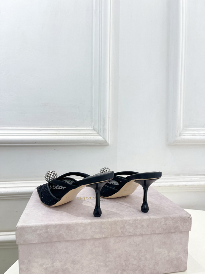 【2026年春夏新作】Jimmy Choo | ジミー チュウ JC クリスタル&メッシュ ミュール サンダル ジミーチュウジュアルシューズコピー - 画像 (8)