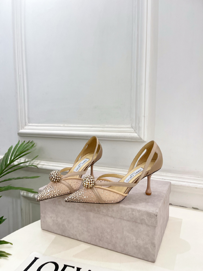 【2026年春夏新作】Jimmy Choo | ジミー チュウ JC クリスタル&メッシュ サンダル ジミーチュウジュアルシューズコピー - 画像 (3)