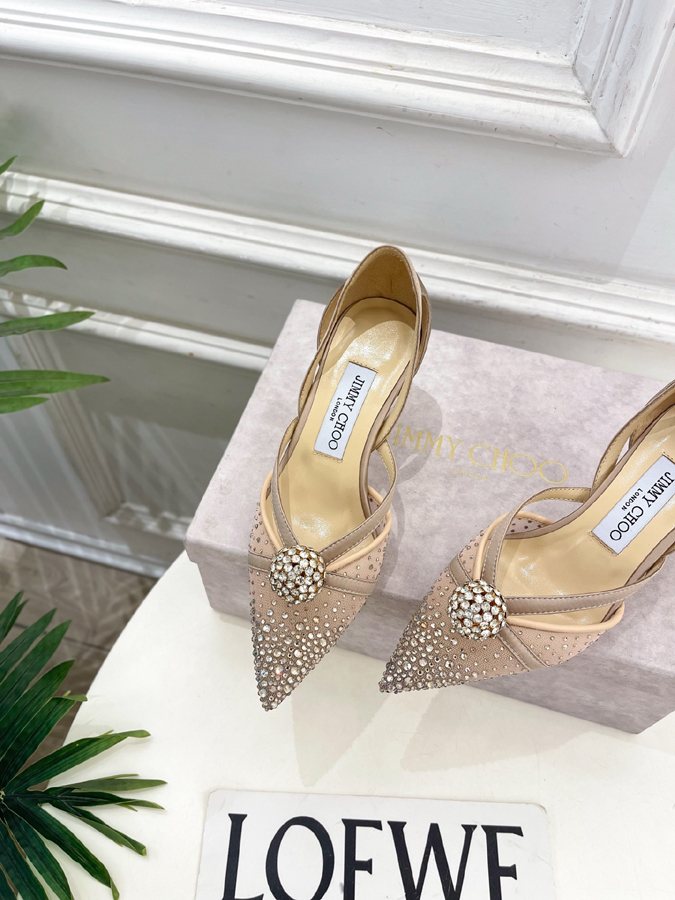 【2026年春夏新作】Jimmy Choo | ジミー チュウ JC クリスタル&メッシュ サンダル ジミーチュウジュアルシューズコピー - 画像 (6)