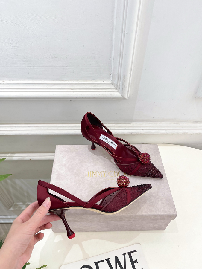 【2026年春夏新作】Jimmy Choo | ジミー チュウ JC クリスタル&メッシュ サンダル ジミーチュウジュアルシューズコピー - 画像 (4)
