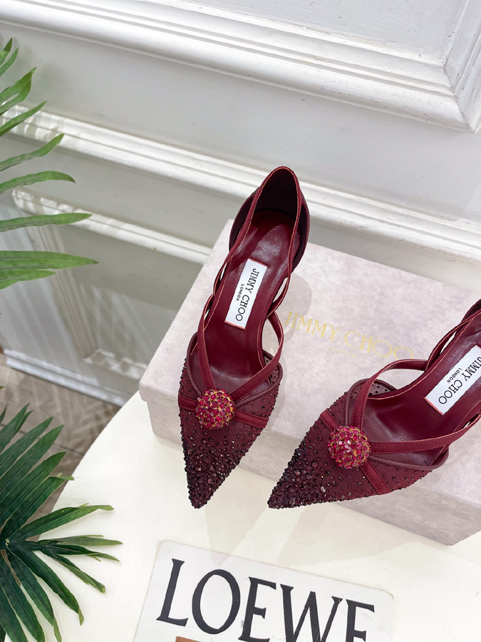 【2026年春夏新作】Jimmy Choo | ジミー チュウ JC クリスタル&メッシュ サンダル ジミーチュウジュアルシューズコピー - 画像 (6)