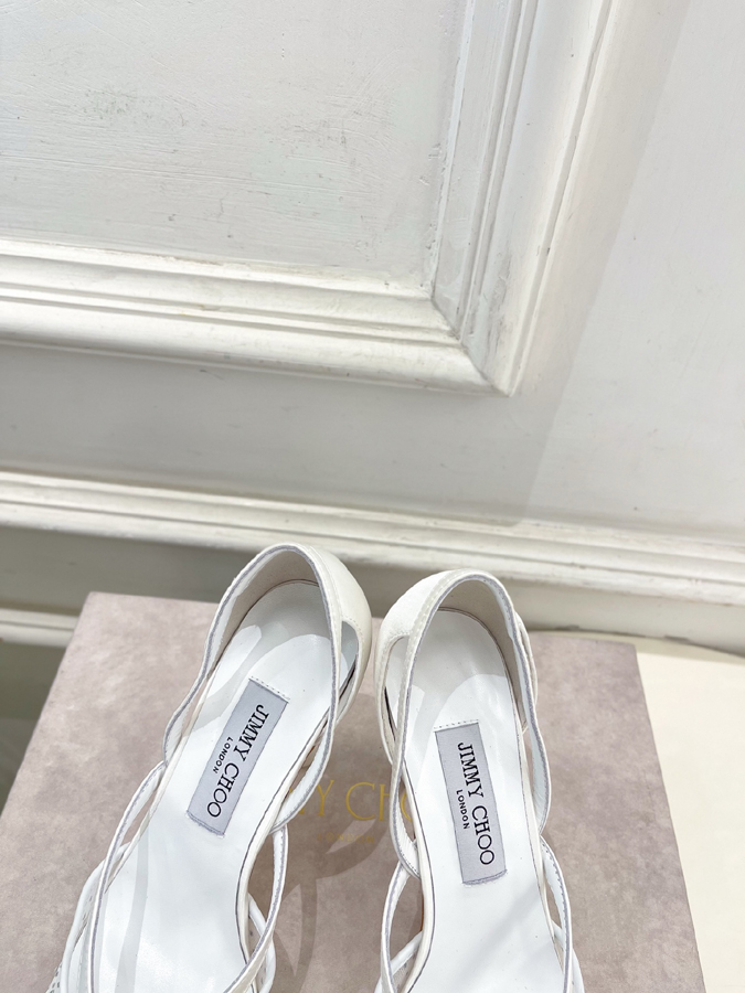 【2026年春夏新作】Jimmy Choo | ジミー チュウ JC クリスタル&メッシュ サンダル ジミーチュウジュアルシューズコピー - 画像 (7)