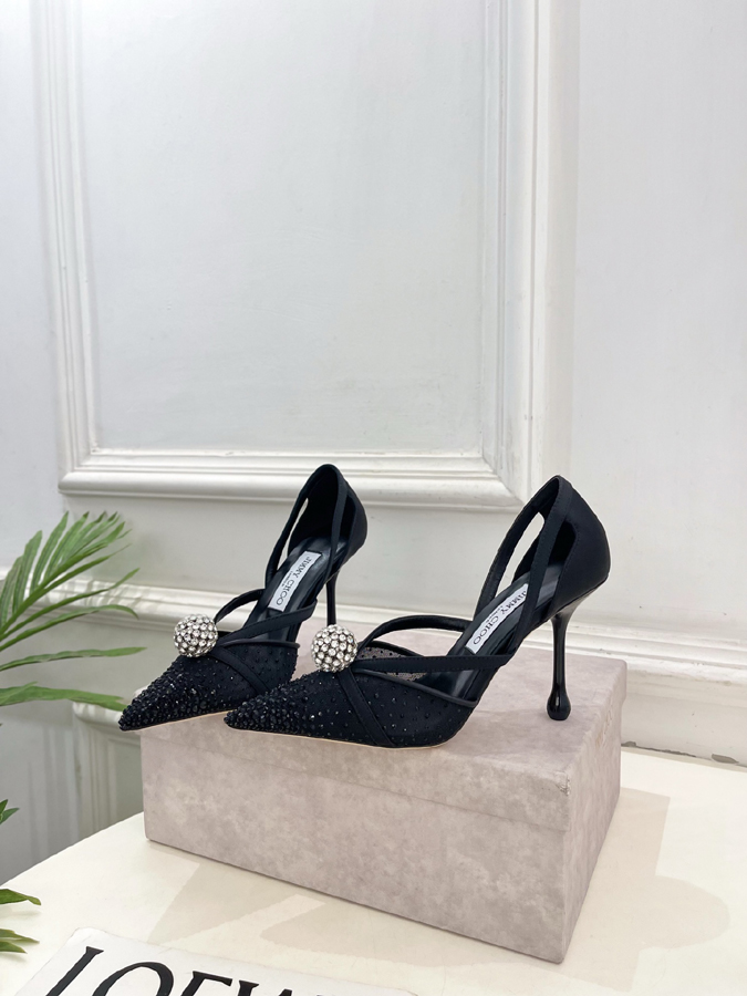 【2026年春夏新作】Jimmy Choo | ジミー チュウ JC クリスタル&メッシュ サンダル ジミーチュウジュアルシューズコピー - 画像 (3)