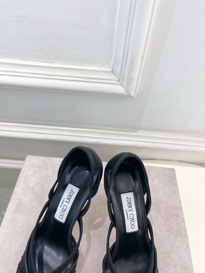 【2026年春夏新作】Jimmy Choo | ジミー チュウ JC クリスタル&メッシュ サンダル ジミーチュウジュアルシューズコピー - 画像 (5)