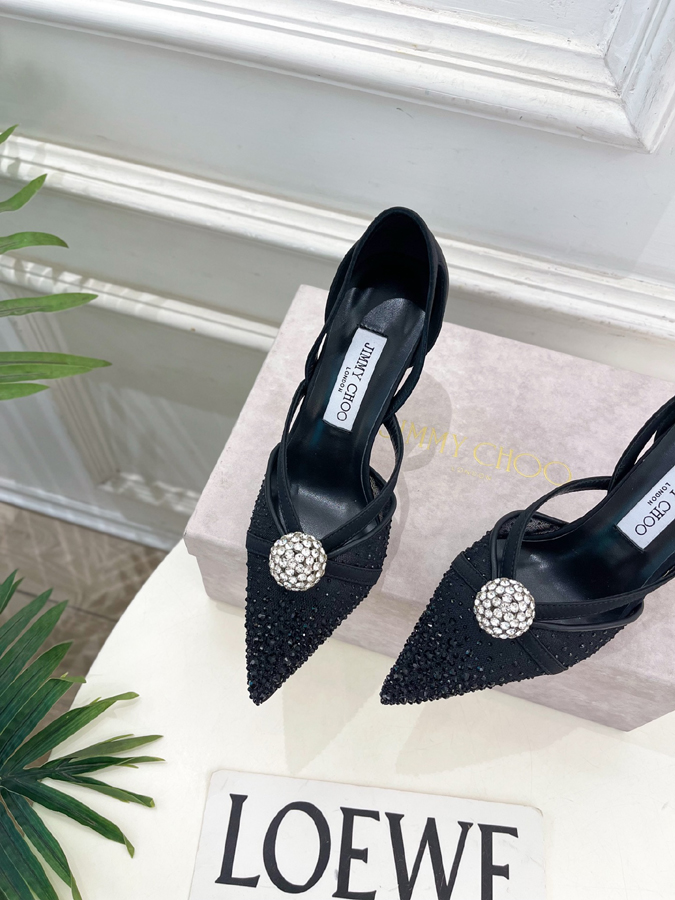 【2026年春夏新作】Jimmy Choo | ジミー チュウ JC クリスタル&メッシュ サンダル ジミーチュウジュアルシューズコピー - 画像 (7)