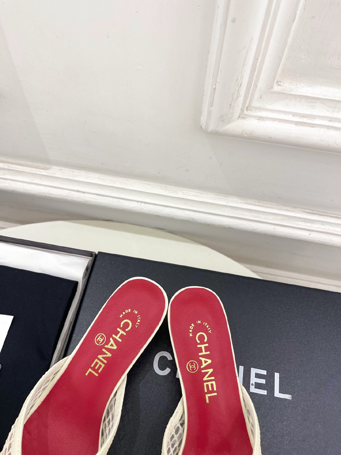 【2026年春夏新作】CHANEL | シャネル ダブルCC メッシュ&オープントゥ ミュール シャネルサンダルコピー - 画像 (8)