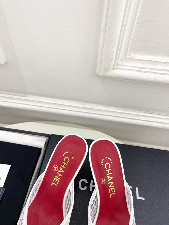 【2026年春夏新作】CHANEL | シャネル ダブルCC メッシュ&オープントゥ ミュール シャネルサンダルコピー - 画像 (7)
