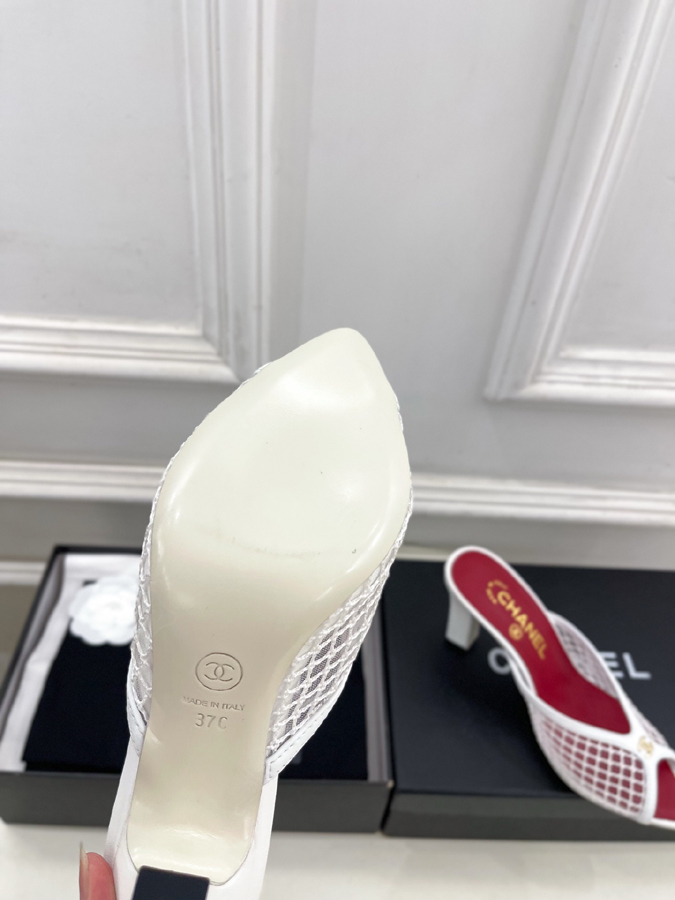 【2026年春夏新作】CHANEL | シャネル ダブルCC メッシュ&オープントゥ ミュール シャネルサンダルコピー - 画像 (9)