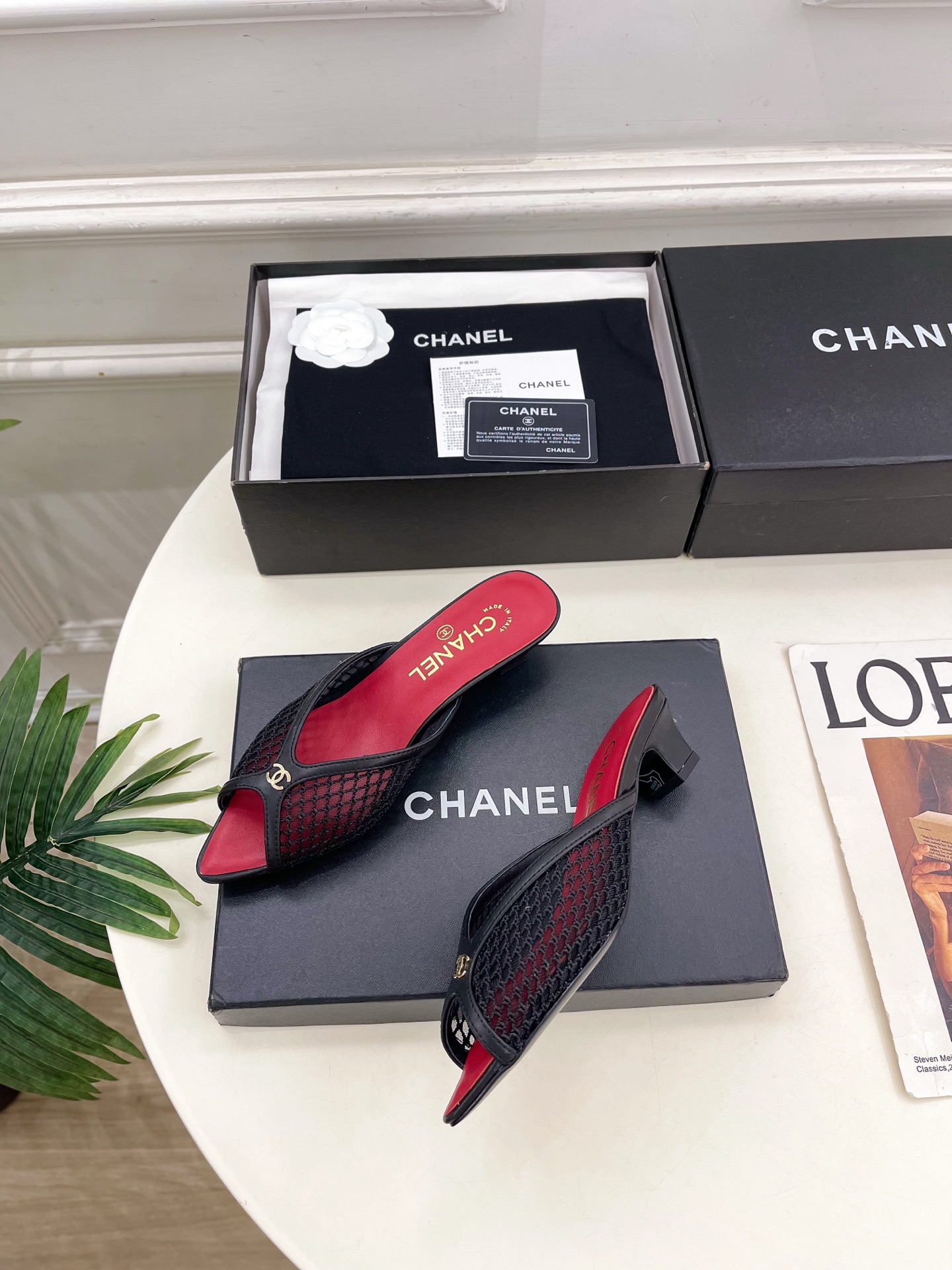 【2026年春夏新作】CHANEL | シャネル ダブルCC メッシュ&オープントゥ ミュール シャネルサンダルコピー - 画像 (5)