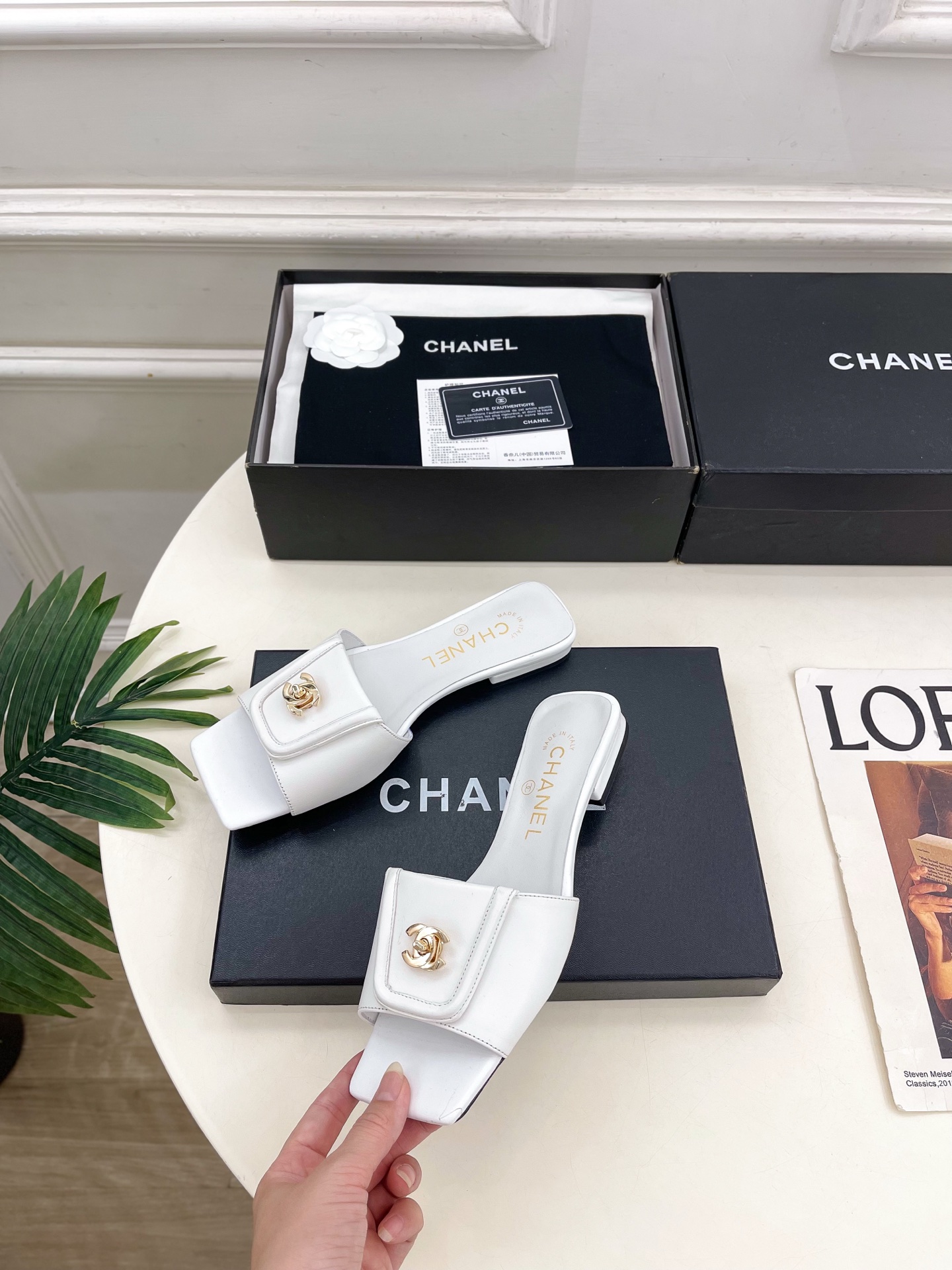2026SS CHANEL | シャネル スクエアトゥ サンダル フラットミュール 10色から選べます - 画像 (2)