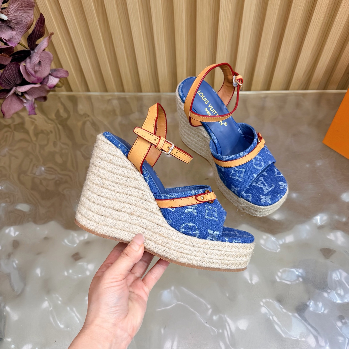 LOUIS VUITTON | ルイ・ヴィトン ウエッジソール エスパドリーユ サンダル / シューズ ルイヴィトンサンダル2026新作 - 画像 (7)