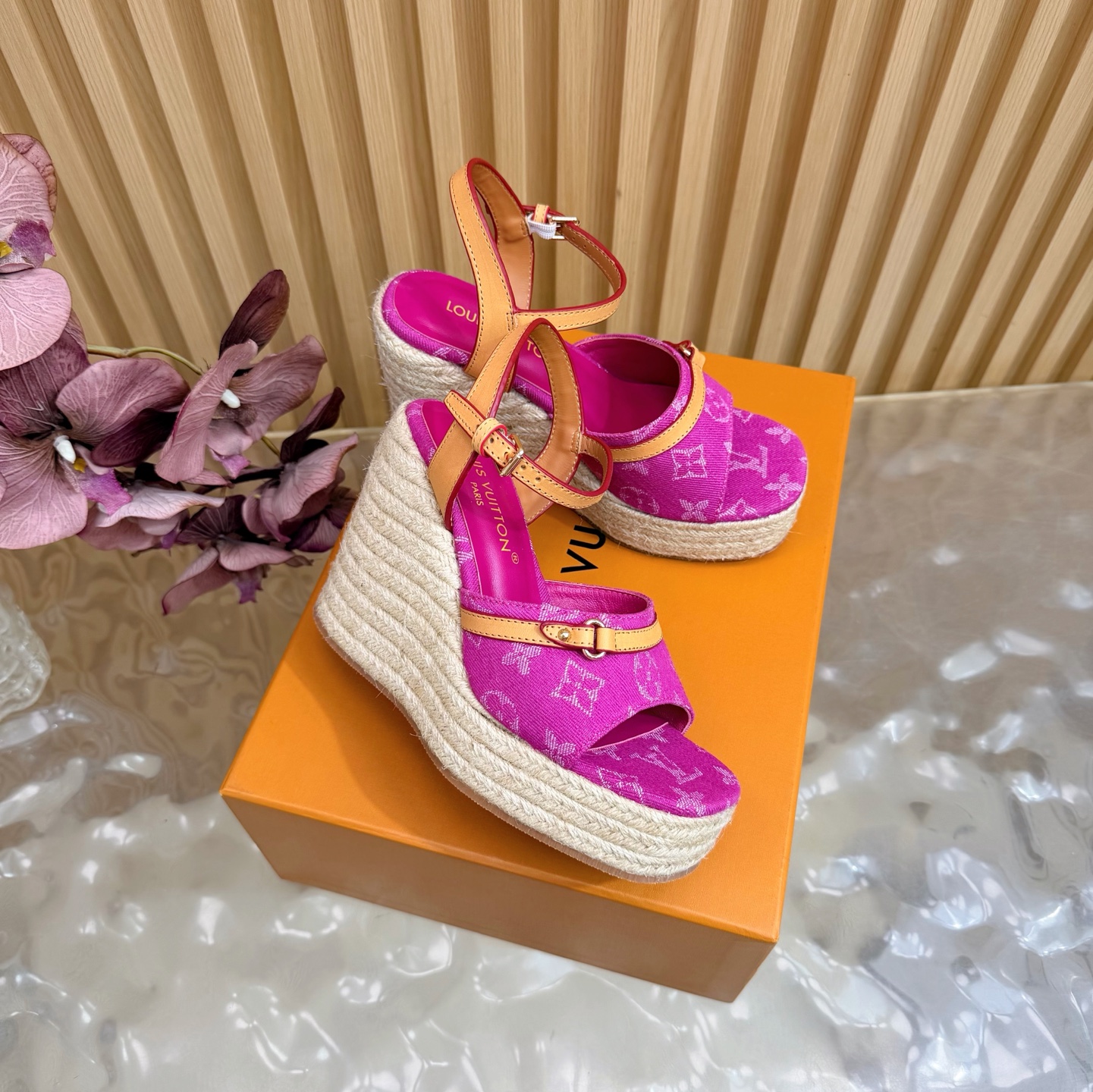 LOUIS VUITTON | ルイ・ヴィトン ウエッジソール エスパドリーユ サンダル / シューズ ルイヴィトンサンダル2026年早春新作 - 画像 (2)