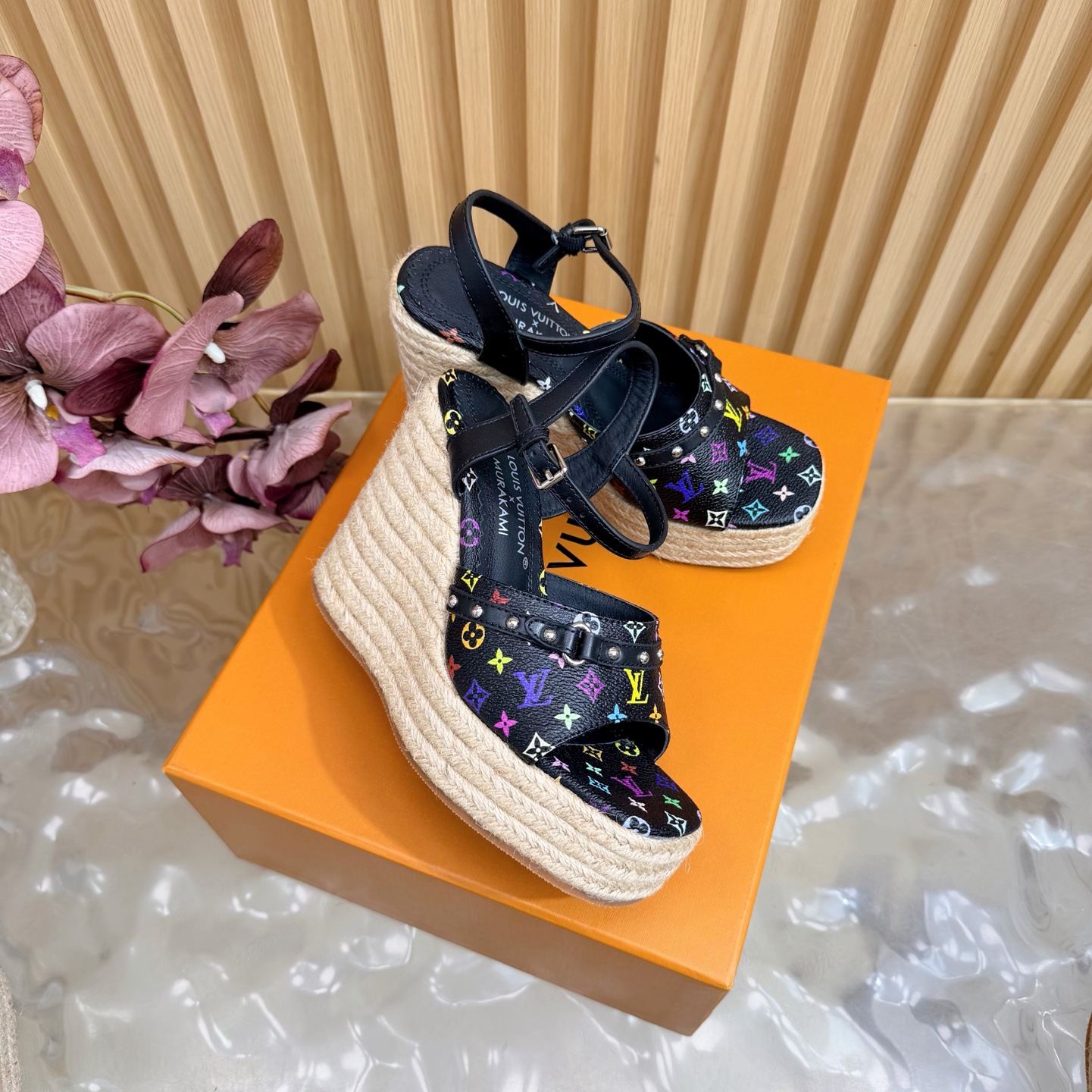 LOUIS VUITTON | ルイ・ヴィトン ウエッジソール エスパドリーユ サンダル / シューズ ルイヴィトンサンダ - 画像 (2)