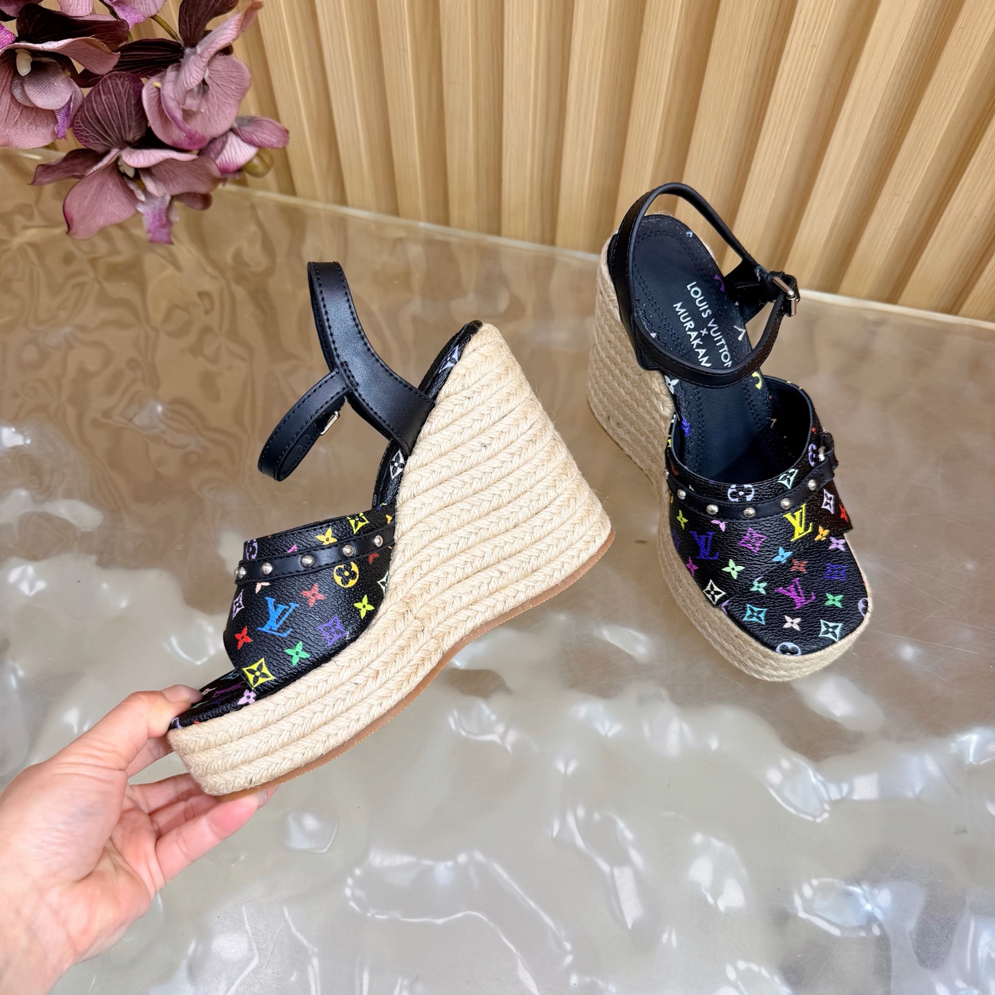 LOUIS VUITTON | ルイ・ヴィトン ウエッジソール エスパドリーユ サンダル / シューズ ルイヴィトンサンダ - 画像 (6)