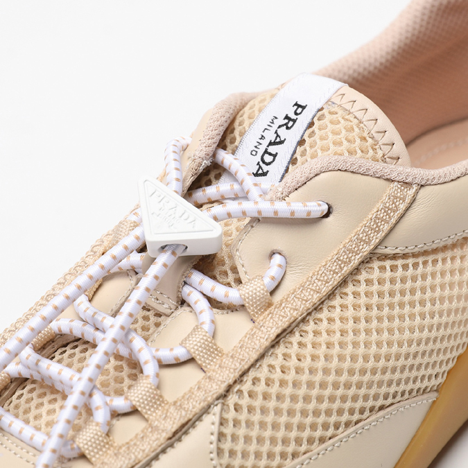 最高級プラダスーパーコピー PRADA スピードロック メッシュファブリック メタリックレザー スニーカープラダ スニーカー アウトレット - 画像 (7)