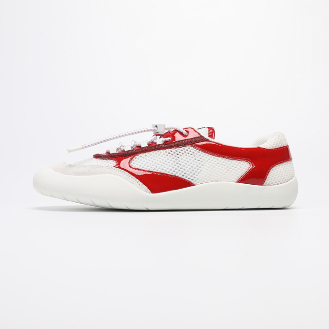 最高級プラダスーパーコピー PRADA スピードロック メッシュファブリック メタリックレザー スニーカープラダ スニーカー 値段 - 画像 (5)