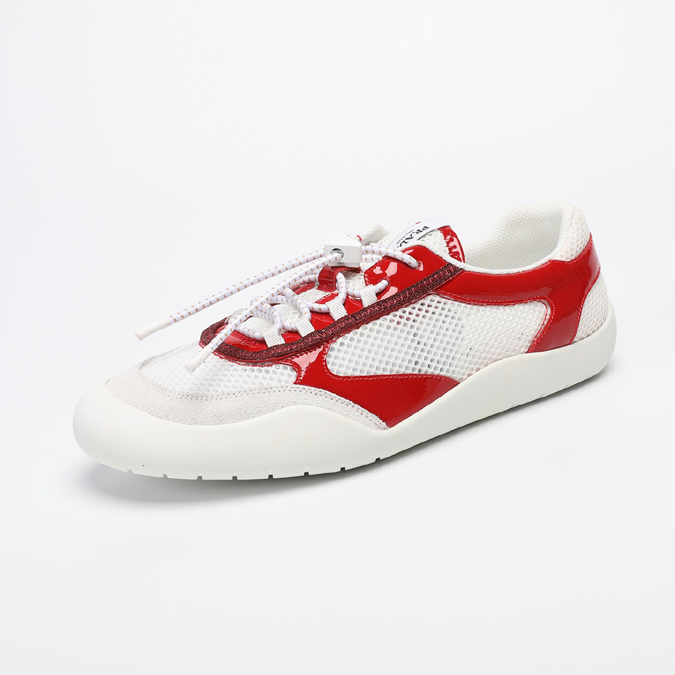 最高級プラダスーパーコピー PRADA スピードロック メッシュファブリック メタリックレザー スニーカープラダ スニーカー 値段 - 画像 (6)