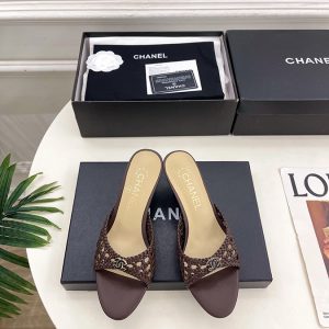 CHANEL シャネル サンダル コピー 2026SS 新作 ダブルC ウェーブ レザー 黒