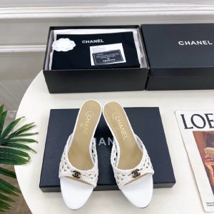CHANEL シャネル サンダル コピー 2026SS 新作 ダブルC ウェーブ レザー