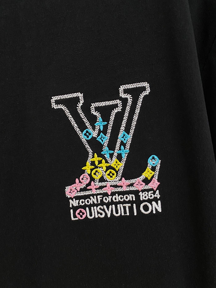 ルイヴィトン服コピー 人気店 Louis Vuitton 2026 SS プレ・スプリング 新作 刺繍入りコットンクルーネックTシャツ JP4649(1157)ルイヴィトン Tシャツ 白 - 画像 (7)