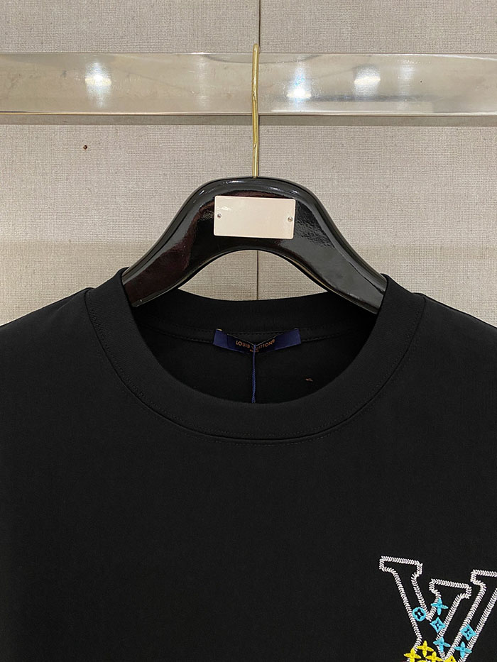 ルイヴィトン服コピー 人気店 Louis Vuitton 2026 SS プレ・スプリング 新作 刺繍入りコットンクルーネックTシャツ JP4649(1157)ルイヴィトン Tシャツ 白 - 画像 (9)