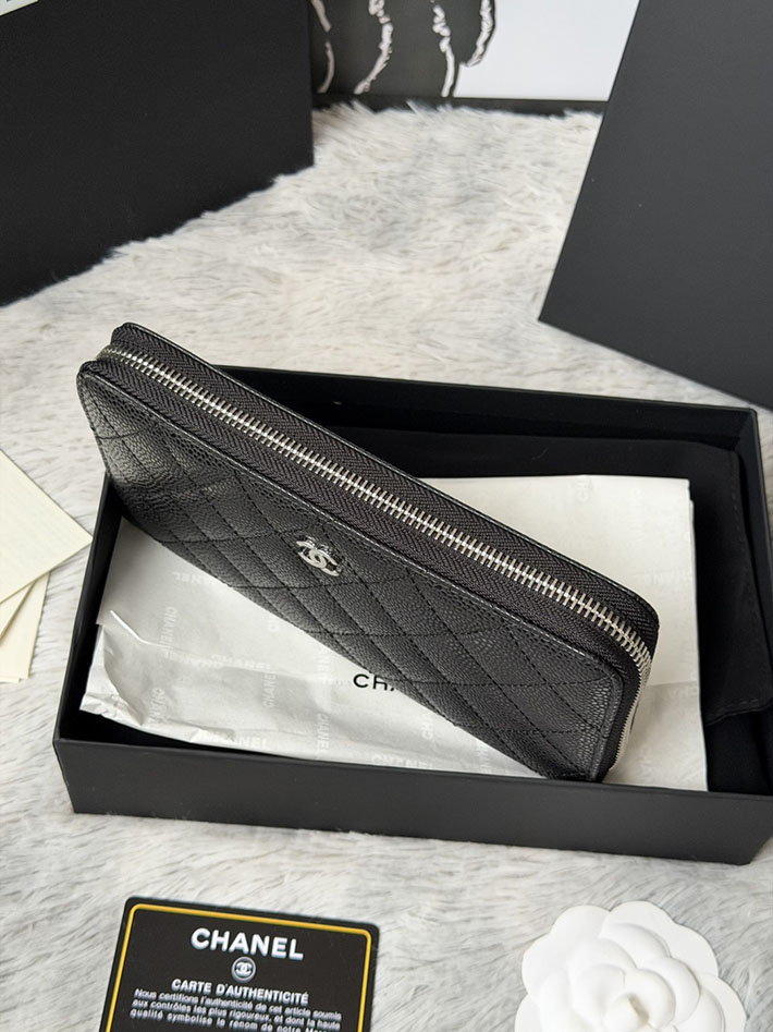 最高級シャネルスーパーコピー CHANEL 長財布 ラウンドファスナー クラシック ココマーク ブラック AP0242 Y01588 C3906 シャネル財布コピー - 画像 (8)