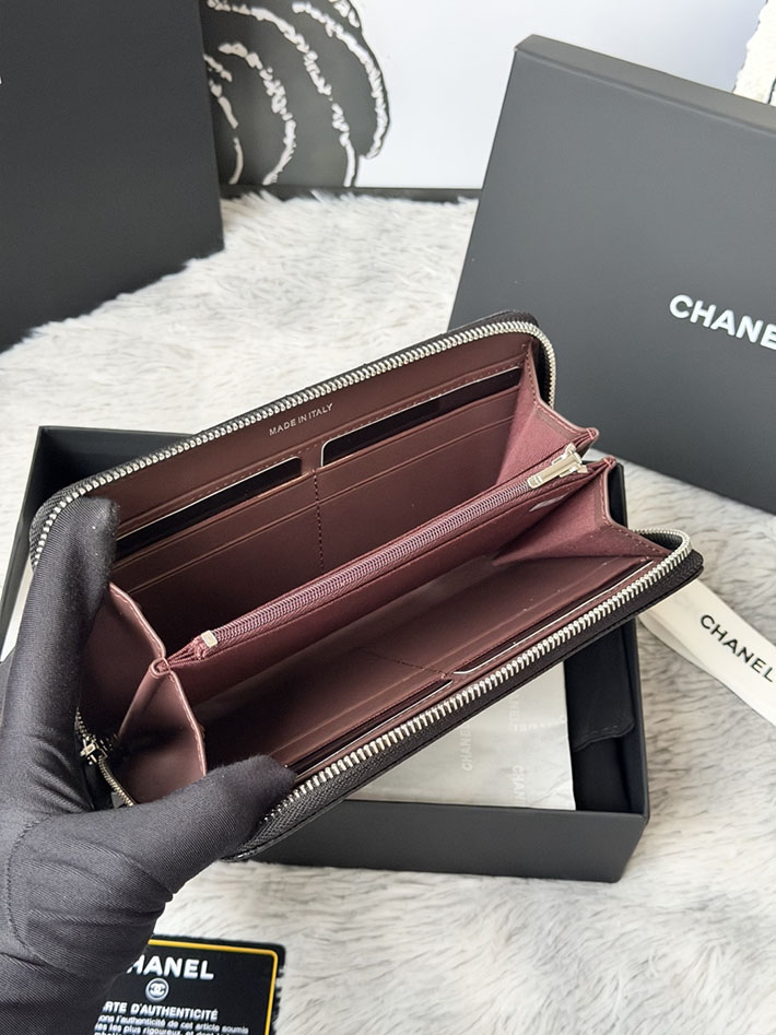 最高級シャネルスーパーコピー CHANEL 長財布 ラウンドファスナー クラシック ココマーク ブラック AP0242 Y01588 C3906 シャネル財布コピー - 画像 (5)
