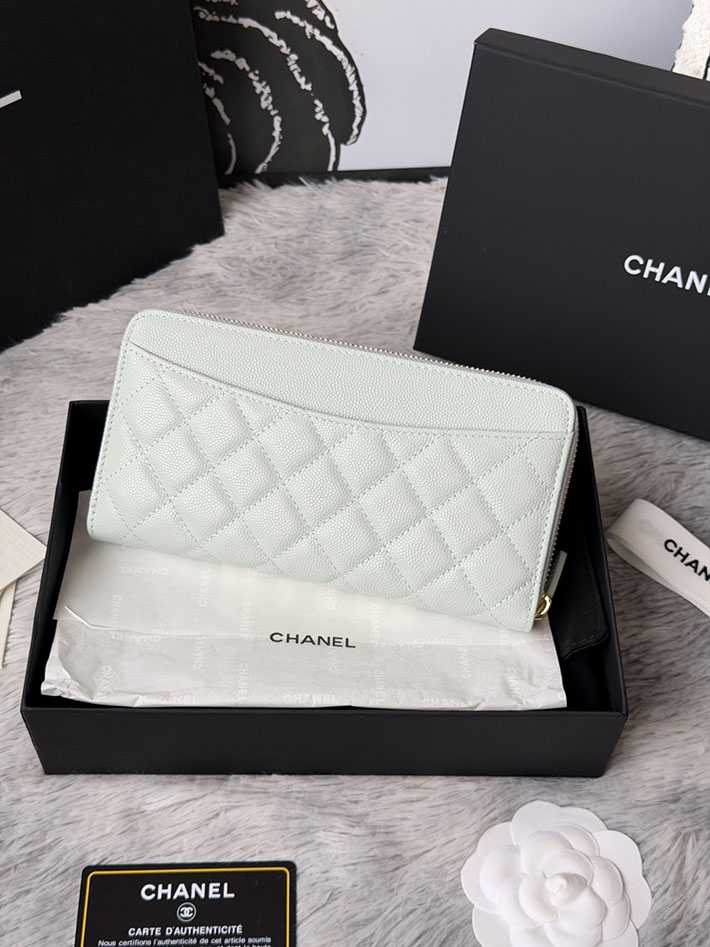 最高級シャネルスーパーコピー CHANEL 長財布 ラウンドファスナー クラシック ココマーク ライトブルー AP0242 Y01864 N0195 シャネル 長財布 レディース - 画像 (11)