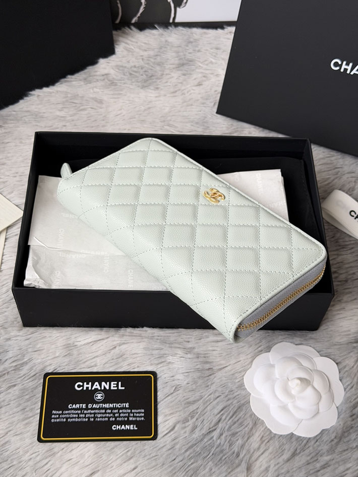 最高級シャネルスーパーコピー CHANEL 長財布 ラウンドファスナー クラシック ココマーク ライトブルー AP0242 Y01864 N0195 シャネル 長財布 レディース - 画像 (9)