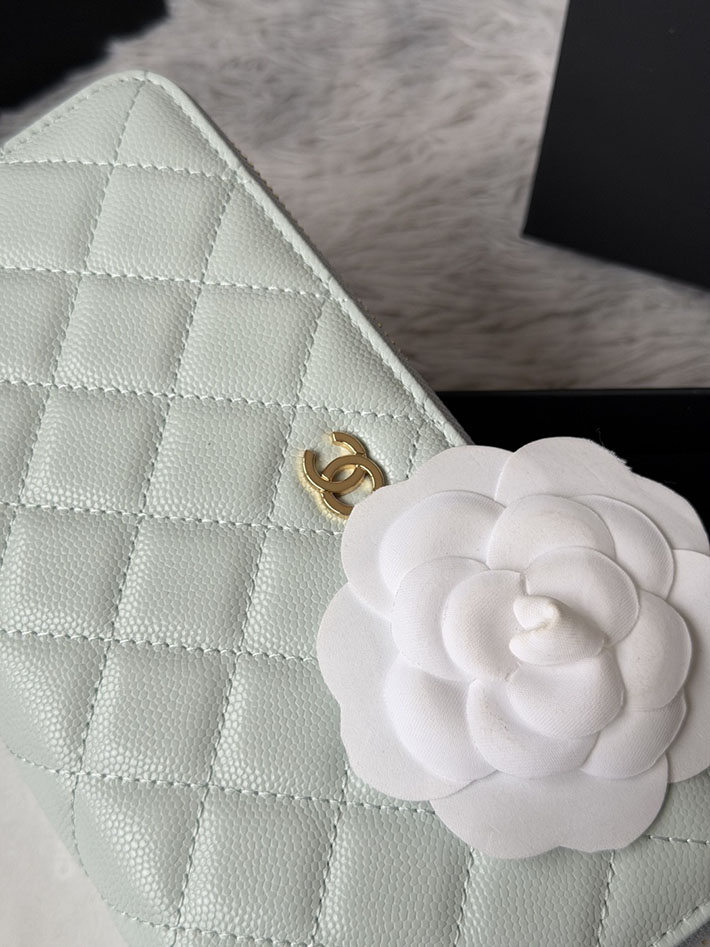 最高級シャネルスーパーコピー CHANEL 長財布 ラウンドファスナー クラシック ココマーク ライトブルー AP0242 Y01864 N0195 シャネル 長財布 レディース - 画像 (8)