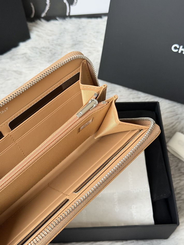 最高級シャネルスーパーコピー CHANEL 長財布 ラウンドファスナー クラシック ココマーク ベージュ AP0242 Y01588 NZG75 シャネル 財布 アウトレット - 画像 (4)