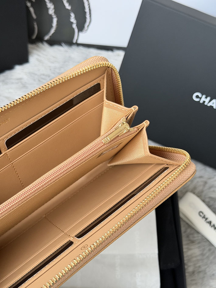 最高級シャネルスーパーコピー CHANEL 長財布 ラウンドファスナー クラシック ココマーク ベージュ AP0242 Y01864 NZG75 シャネル 財布 新作 - 画像 (2)