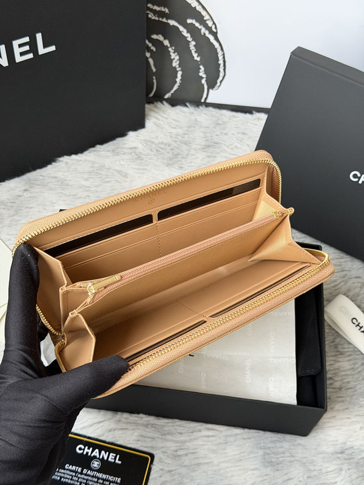 最高級シャネルスーパーコピー CHANEL 長財布 ラウンドファスナー クラシック ココマーク ベージュ AP0242 Y01864 NZG75 シャネル 財布 新作 - 画像 (5)