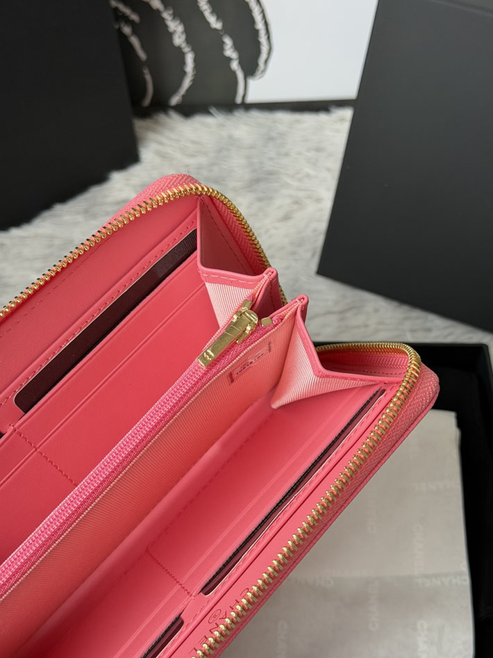 最高級シャネルスーパーコピー CHANEL 長財布 ラウンドファスナー クラシック ココマーク ピンク AP0242 Y01864 NG750 シャネル 財布 レディース - 画像 (4)