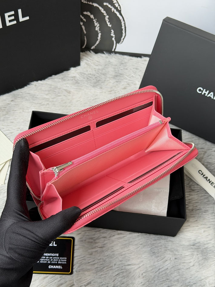 最高級シャネルスーパーコピー CHANEL 長財布 ラウンドファスナー クラシック ココマーク ピンク AP0242 Y01588 NG750 シャネル 財布 ピンク - 画像 (6)