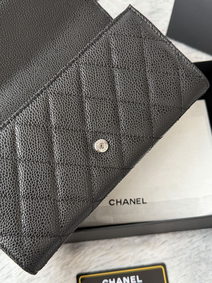 最高級シャネルスーパーコピー CHANEL マトラッセ クラシック ロング フラップ ウォレット ブラック AP0241 Y01588 C3906 シャネル財布コピー - 画像 (4)