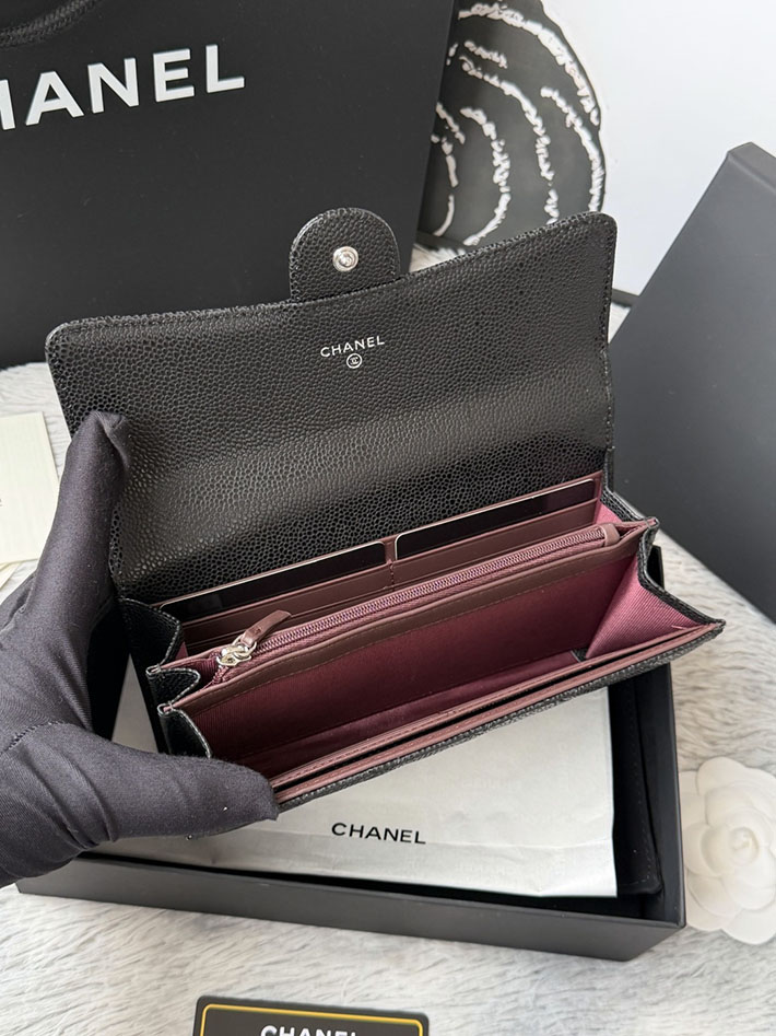 最高級シャネルスーパーコピー CHANEL マトラッセ クラシック ロング フラップ ウォレット ブラック AP0241 Y01588 C3906 シャネル財布コピー - 画像 (3)