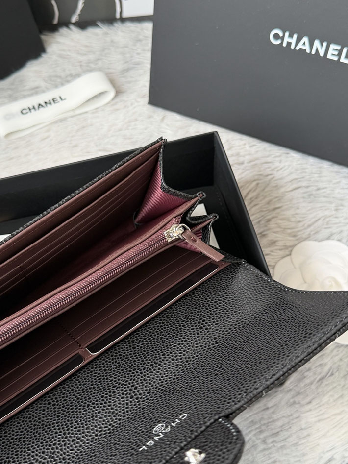 最高級シャネルスーパーコピー CHANEL マトラッセ クラシック ロング フラップ ウォレット ブラック AP0241 Y01588 C3906 シャネル財布コピー - 画像 (2)