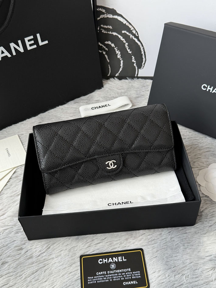 最高級シャネルスーパーコピー CHANEL マトラッセ クラシック ロング フラップ ウォレット ブラック AP0241 Y01588 C3906 シャネル財布コピー - 画像 (12)
