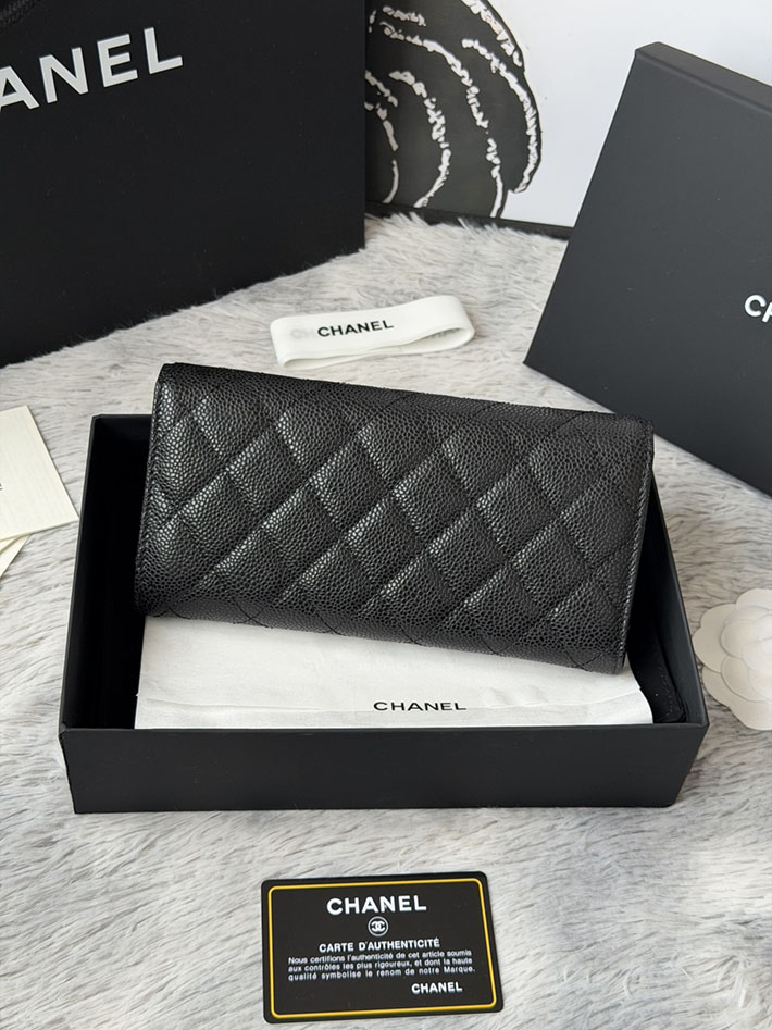 最高級シャネルスーパーコピー CHANEL マトラッセ クラシック ロング フラップ ウォレット ブラック AP0241 Y01588 C3906 シャネル財布コピー - 画像 (11)