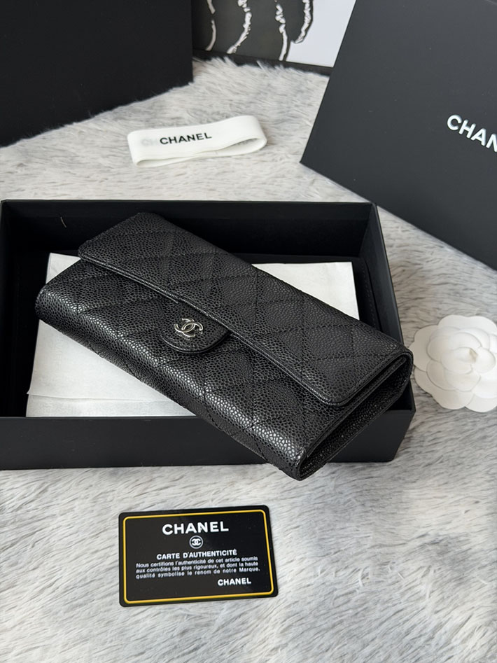 最高級シャネルスーパーコピー CHANEL マトラッセ クラシック ロング フラップ ウォレット ブラック AP0241 Y01588 C3906 シャネル財布コピー - 画像 (10)